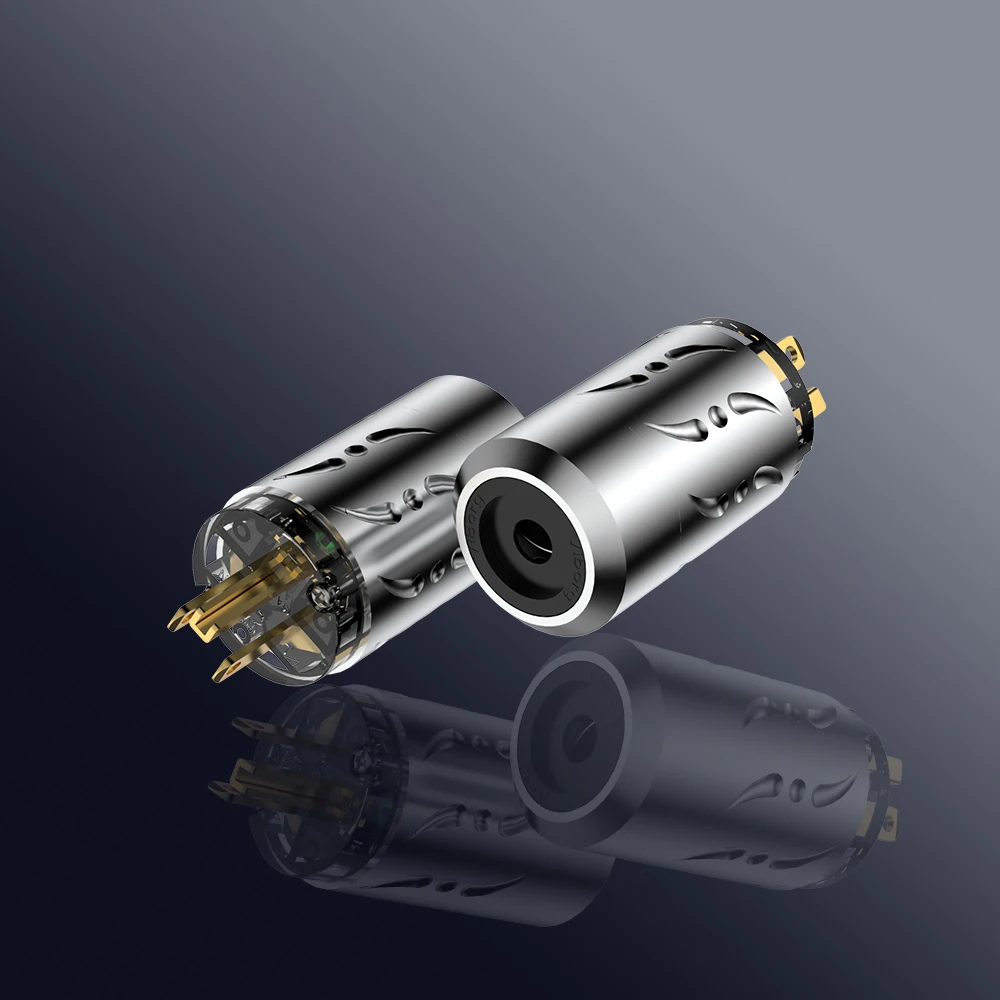 Viborg VM502G Aluminium Alloy Pure Copper Gold Plated US AC Power Plug HIFI US Mains AC Copper Gold Plated male Power Plug