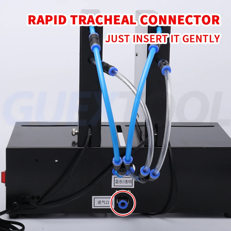 220V Quick Three Head Pneumatic Stapler Hanging Card Vacuum Formed Paper Box Automatic Electric Binding Machine