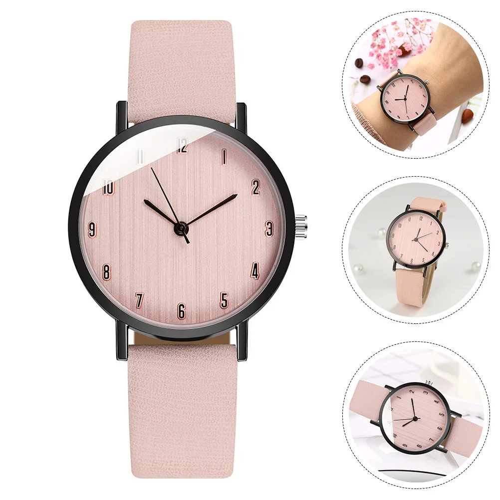 

Quartz Watch Lady Ladies Wristwatch Watches Women Pink Strap Stylish Water Proof