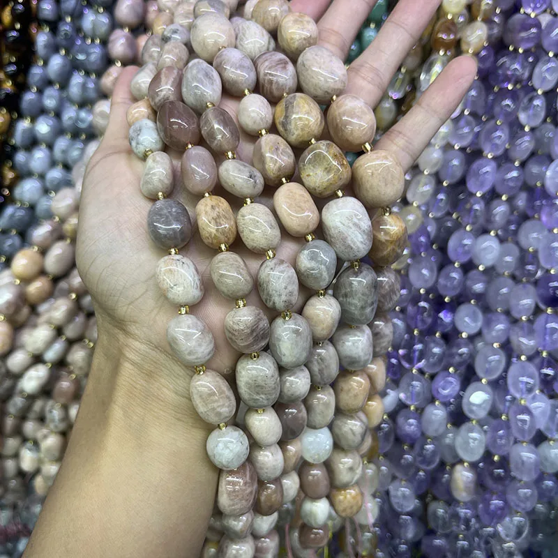 12x16mm Natural Stone Irregular Sunstone 15