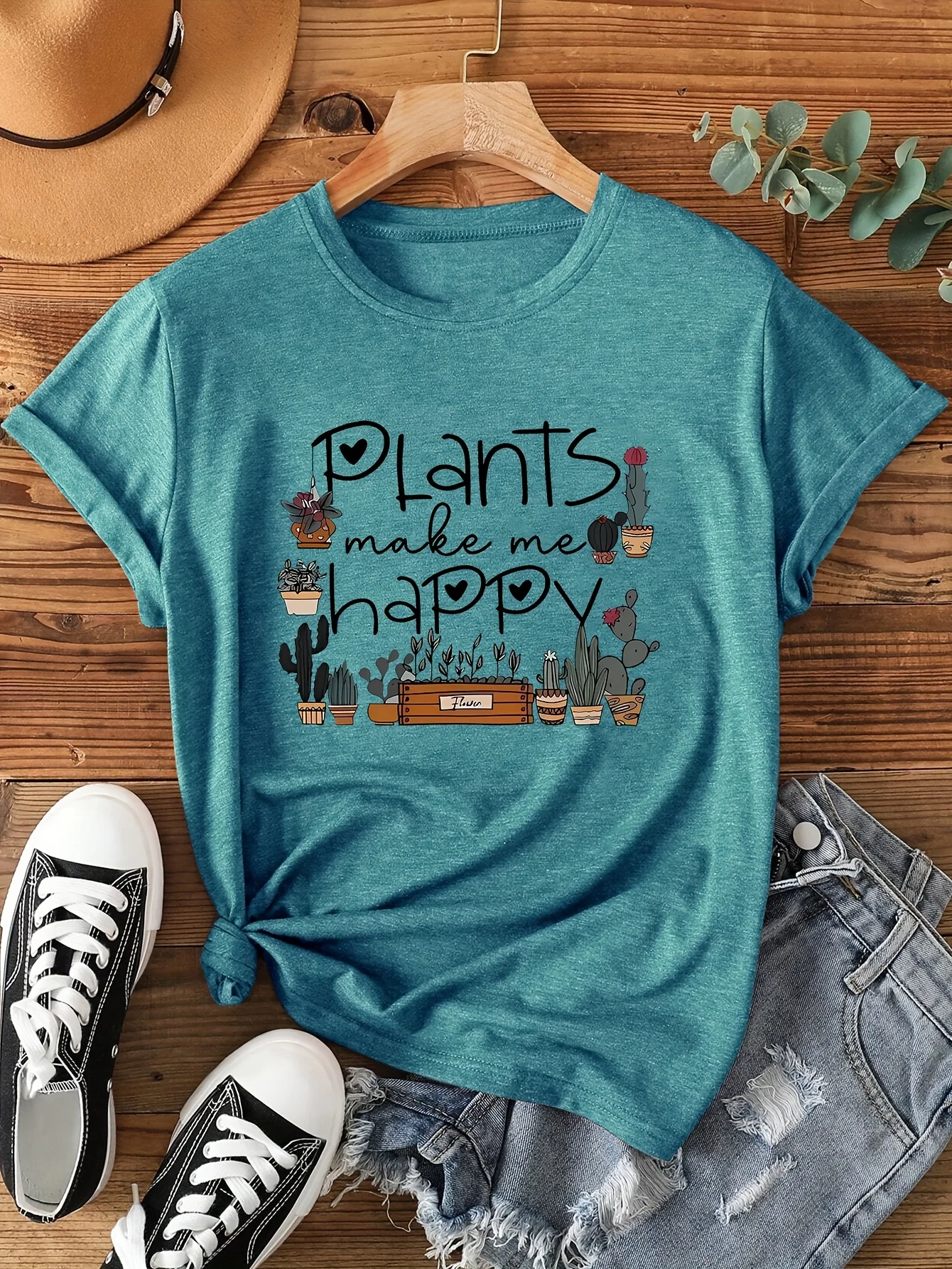 Plants Make Me Happy Women's T - đánh giá và giá Coffee Tea Or Me