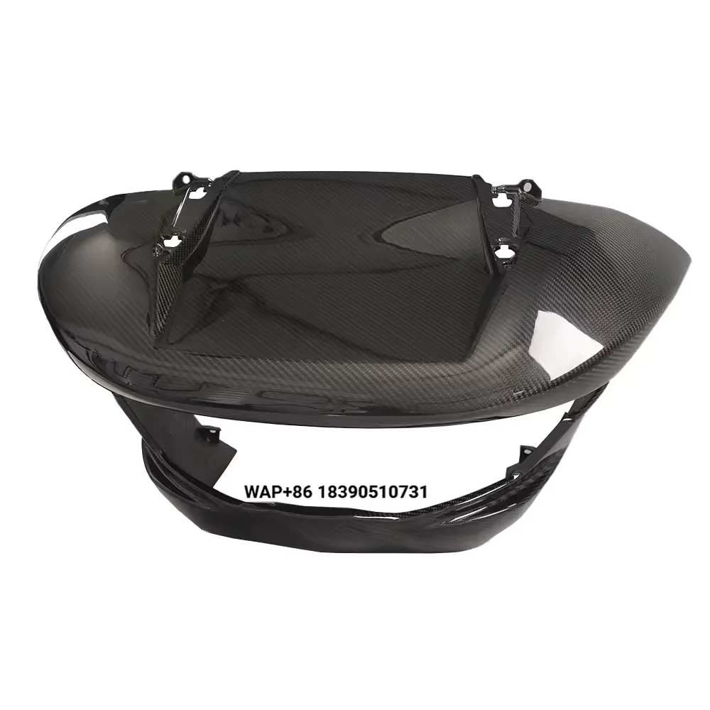 Black 3K Twill Glossy Carbon Fiber Under Cowl Spoiler Motorcycle Fairing for 2024-2025 Road Glide FLTRX