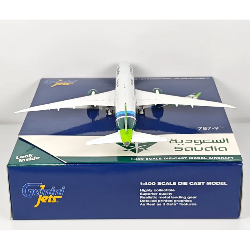 GeminiJets 1/400 スケール サウジアラビア航空 B787-9 HZ-ARB ダイキャスト合金航空機モデル コレクタブル装飾品