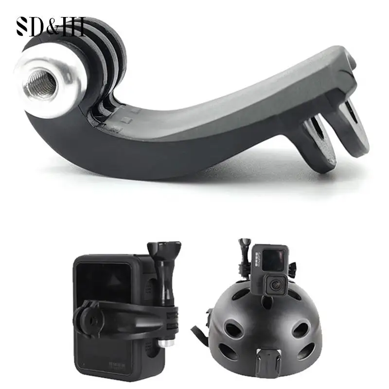 Black Action Camera Vertical Bracket Adapter For Camera Mount Sports Camera Vertical Shooting First-view Accessories