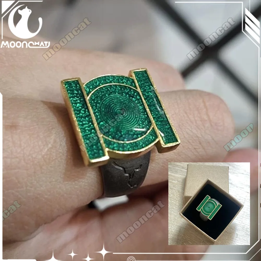 IN SOTCK TV John Stewart Green Lantern Ring Superhero Cosplay Metal Ring For Women Men Metal Finger Jewelry Accessories Cos Gift