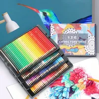 72/120 Colors Pencil Carton Set Oily Water Soluble Student Professional Painting Sketch Art Design   Stationery