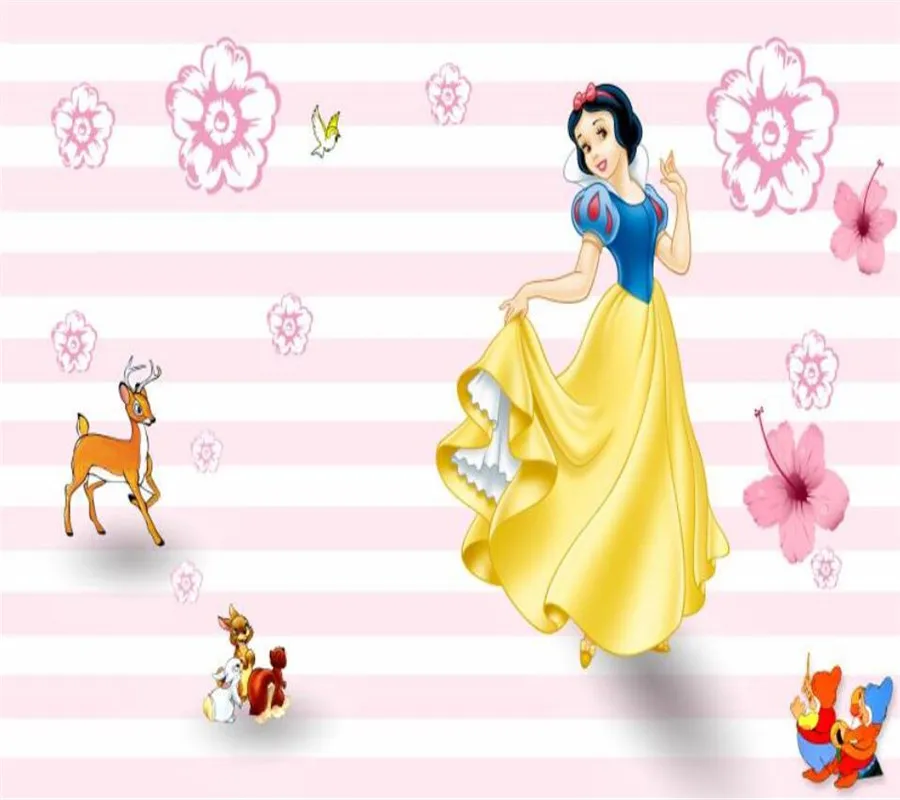 Xuesu custom a variety of princess room theme wallpaper children's room bedroom bedside waterproof background wall cloth