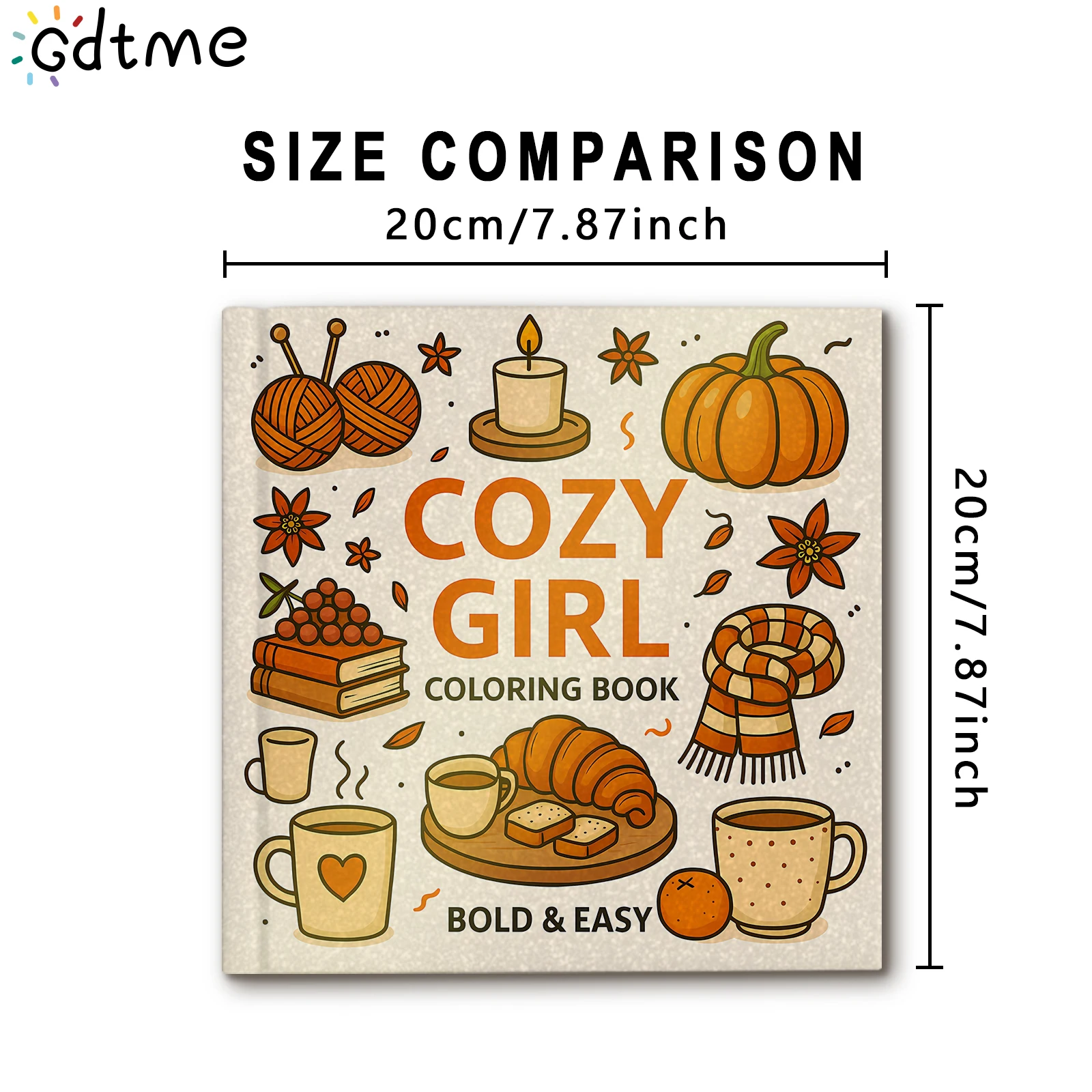 COZY GIRL Bold-easy Patterns Coloring Book for Adults Cute Drawing Book Perfect Gift for Party and Birthday