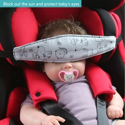 Asiento de coche para bebé, soporte ajustable para la cabeza, correa para la cabeza para aliviar el cuello, previene el frenado,