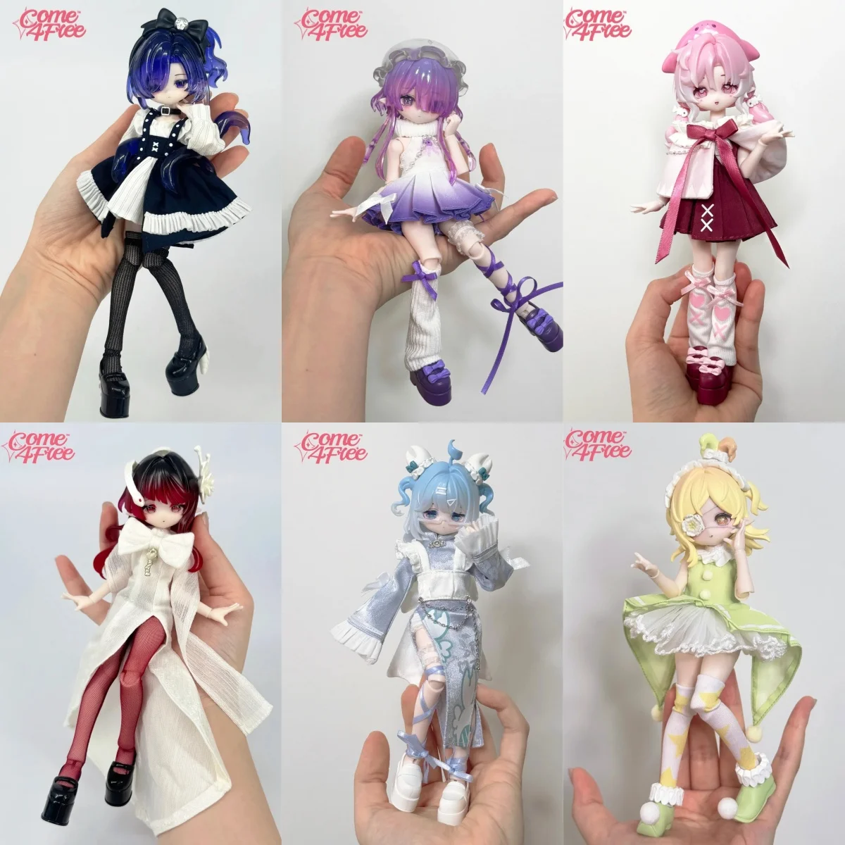 New Come4free Minty 1/8 Bjd Mi Tian Ocean Gemstone Series  Articulated Action Figure Model Toy Collectible Blind Box Gift