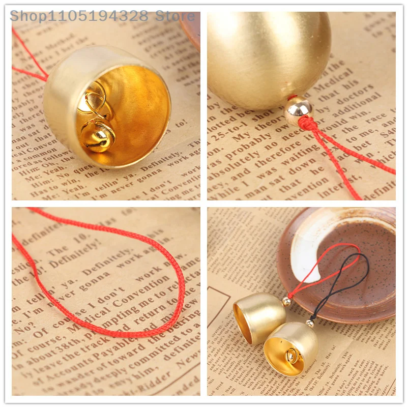 [FN] 1 قطعة جرس نحاسي معدني تزيين جرس الباب DIY صناعة أجراس الرياح الحرفية