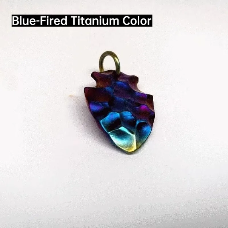 New Solid Pure Titanium Pendant Necklace with 3mm Wide Square Box Chain and Bead Chain, Fashion Arrow Pendant · Gift for Men