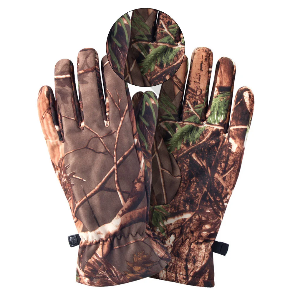 Hunting Gloves Outdoor Camouflage Windproof Anti-Slip Mens Warm Waterproof Non-Slip Gear Sports