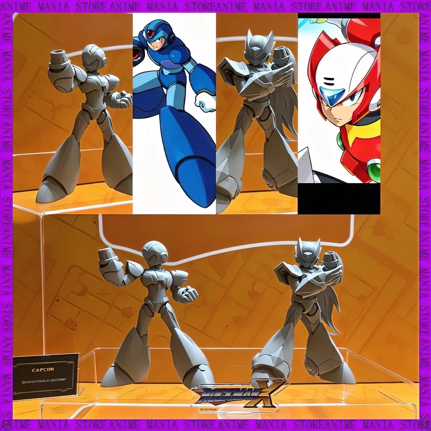 New Blokees Mega Man Action Figure Modded Zero Shooting Star Model Kit Articulated Snap Fit PVC Anime Figure Collectible Gift