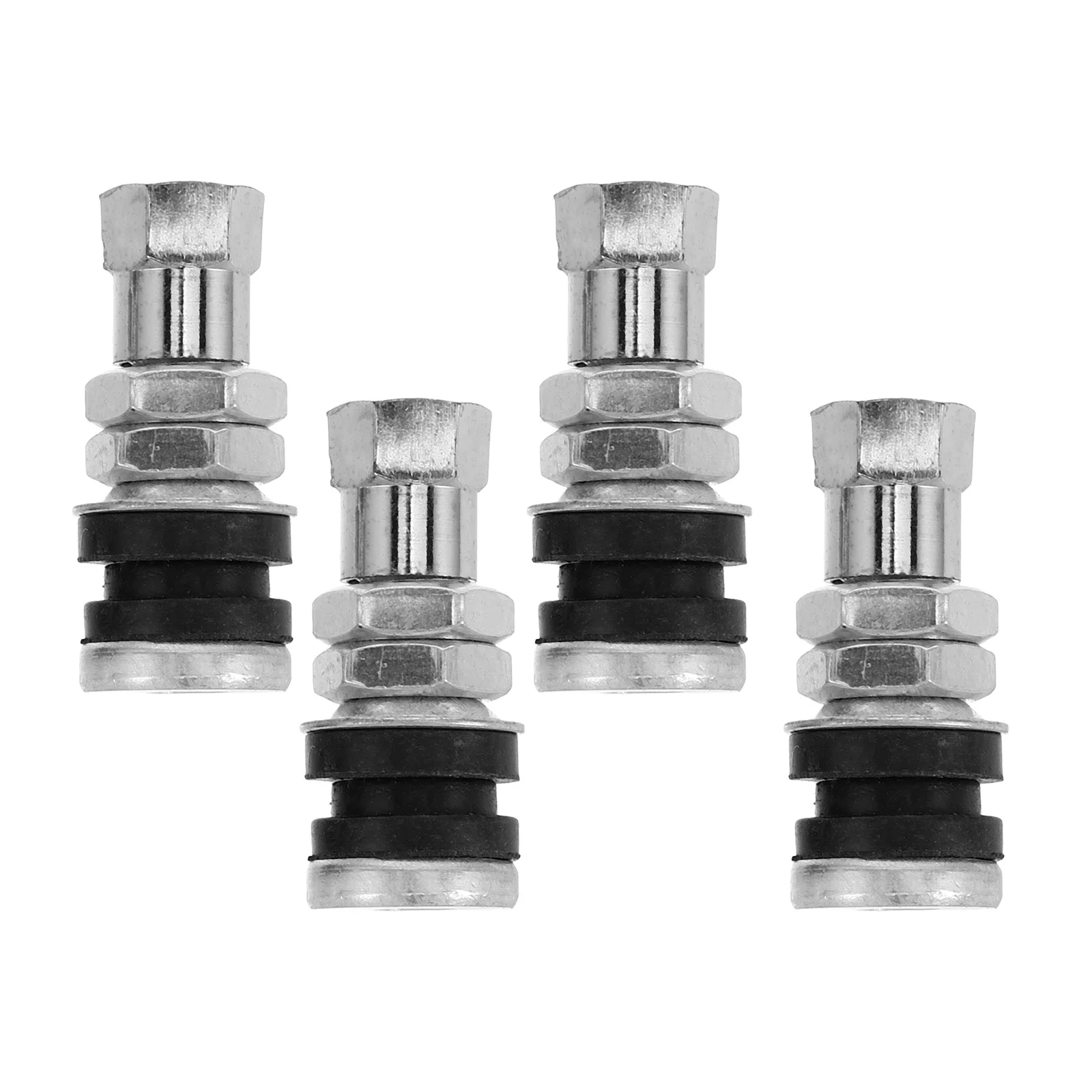 

4Pcs Leakproof Metal Valve Stems Tubeless Tire Replacement Kit for Motorcycles Electric Scooters Durable High Temperature