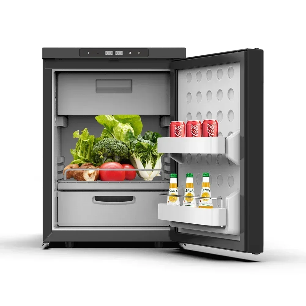 

12-вольтовый холодильник для кемпинга на открытом воздухе, внедорожный автофургон, 80 л, 90 л, мобильный домашний холодильник с морозильной камерой