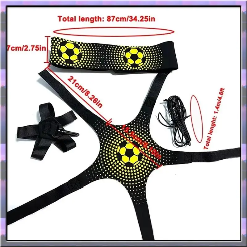 حزام ركلة كرة القدم الجديد من ABJX، تدريب متكرر سريع، كرة تحكم لتمرير الأطفال، تدريب باللون الأسود