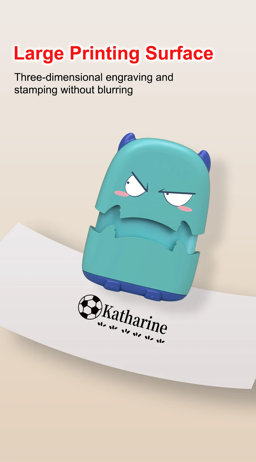 Benutzerdefiniertes Cartoon-Baby-Namenstempel-Set – wiederverwendbar für Baumwoll-/Modal-Kleidung und Schultaschen, ungiftige, wasserfeste Tintenversiegelung – Detail 3