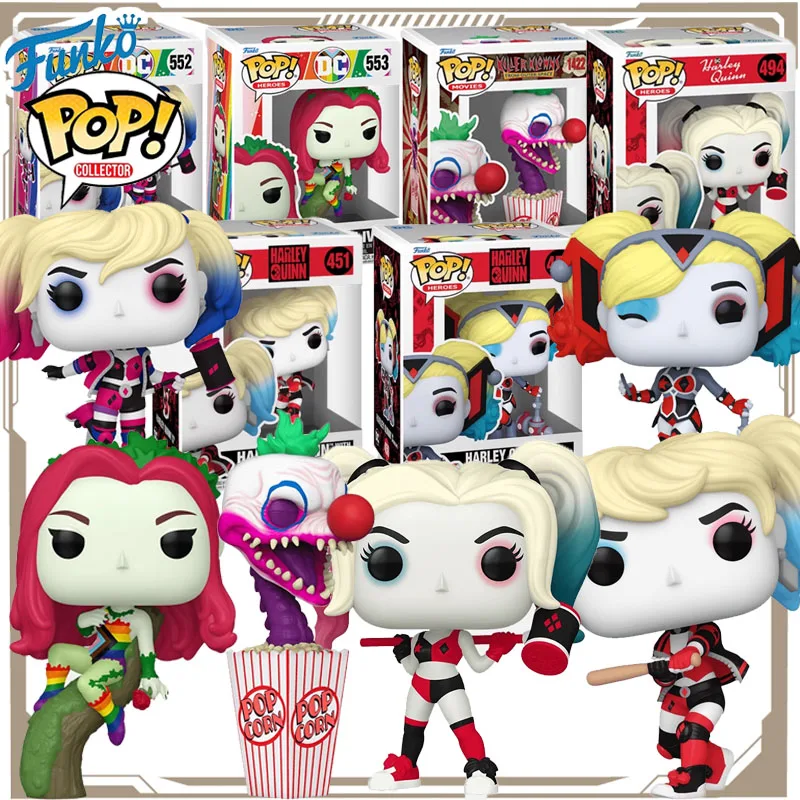 

Funko POP Original Batman Anime Figure Harley Quinn Pamela Lillian Isley Action Figure Toys for Boys Girls Kids Gift Ornaments