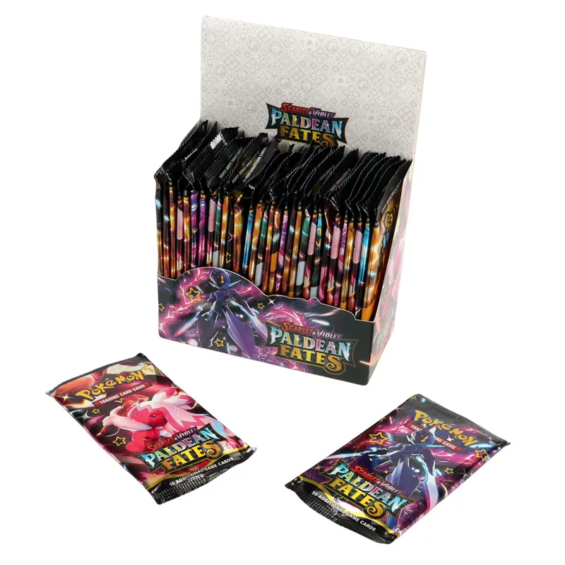 324Pcs English version Pokémon TCG: Scarlet & Violet Paldean Fates Booster Box Pokemon Cards 36 Pack Box