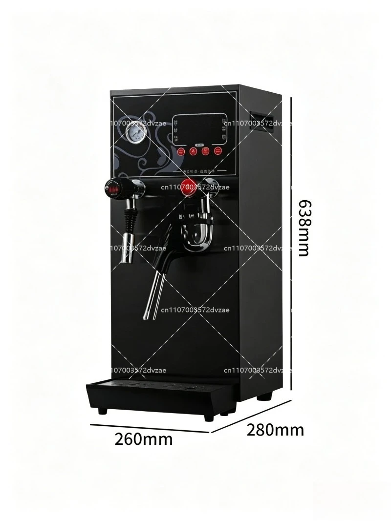12L Electric Boiling Water Machine Commercial Milk Frother Steam Boiling Water Dual-purpose Machine Milk Foam Machine