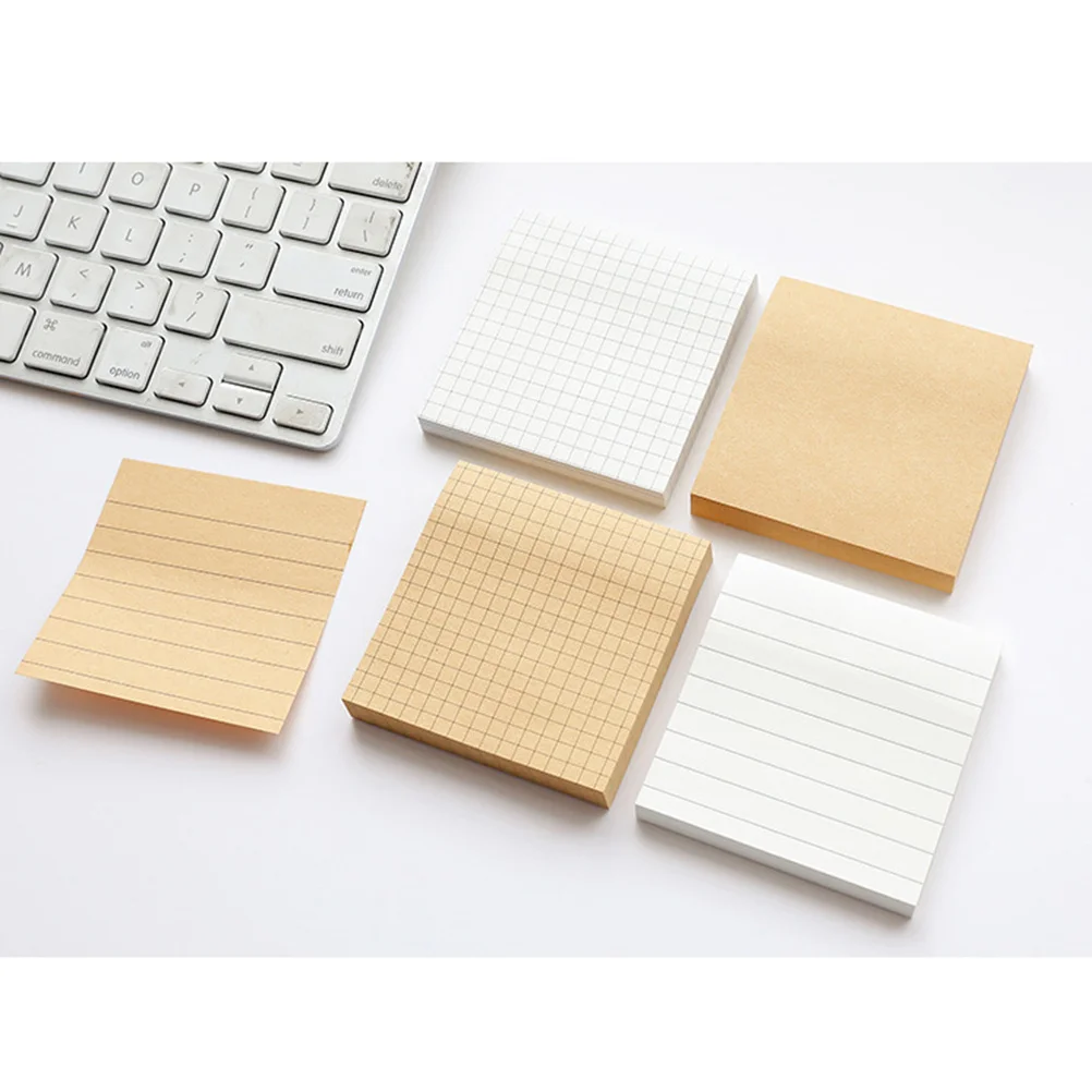 

7Pcs Note Paper Premium Kraft Cowhide Eco Friendly Office Stationery Message Note Office Stationery