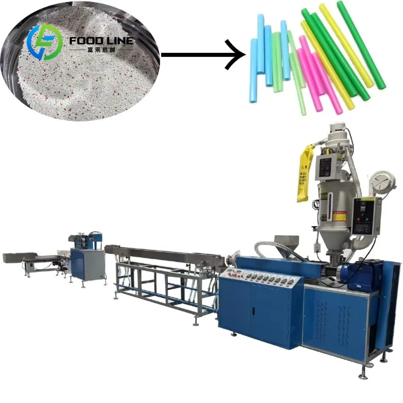 Customized High Precision Straw Extruder With Vacuum Calibration And Auto Cutter For Beverage Straws Bulk Purchase Special Price