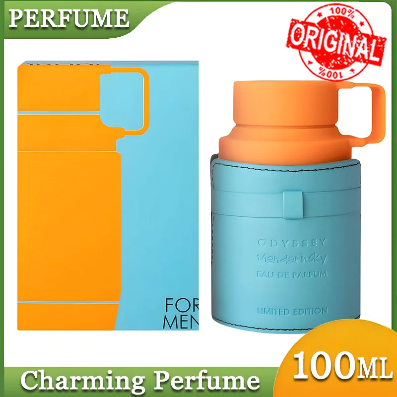 Fragancia Original de cielo mandarín para hombres, 100ML, EDP, 3,4 Oz, edición limitada, Perfume árabe, fragancia en aerosol, regalo de cumpleaños perfecto