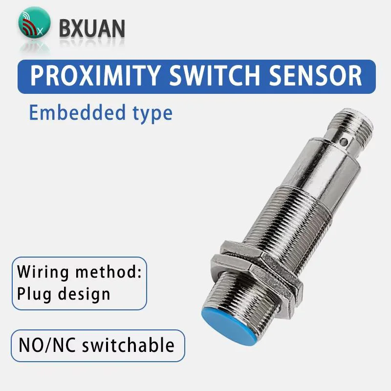BXUAN M18 Inductive Proximity Switch Sensor Flush DC 10-30V AC90-250V NPN PNP NO NC Output