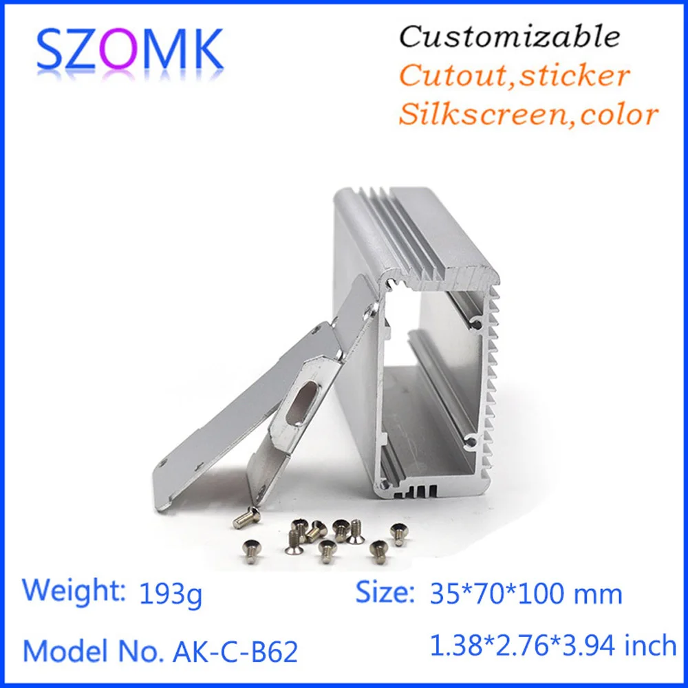 Industrial Extruded Aluminum Profile Enclosure for LED Power Supply Weatherproof Electrical Box for Outdoor Use