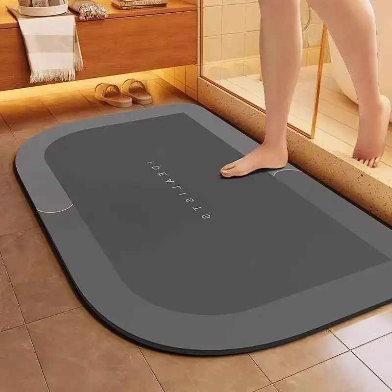Bath Mat Super Absorbent Non Slip Backing Fast Drying Stain Resistant Floor Rug for Bathroom Shower Home▪