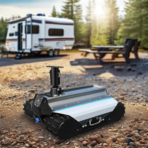 TK-45 헤비 듀티 전기 트레일러 발동기 돌리 4500kg RV 캐러밴 RV 부품 액세서리 용 원격 비상 정지 기능이있는 전원