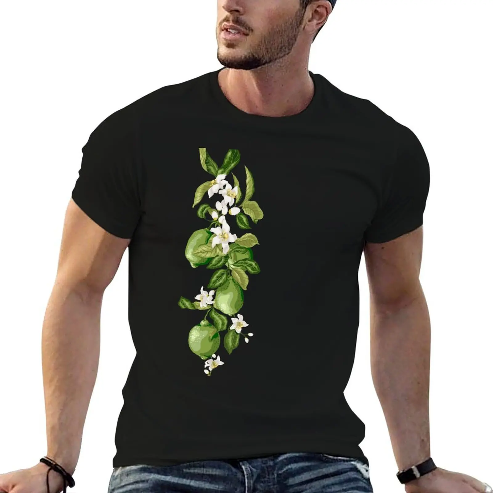 

Vintage Lime Blooming Branch T-Shirt cute clothes aesthetic clothes animal prinfor boys mens clothes