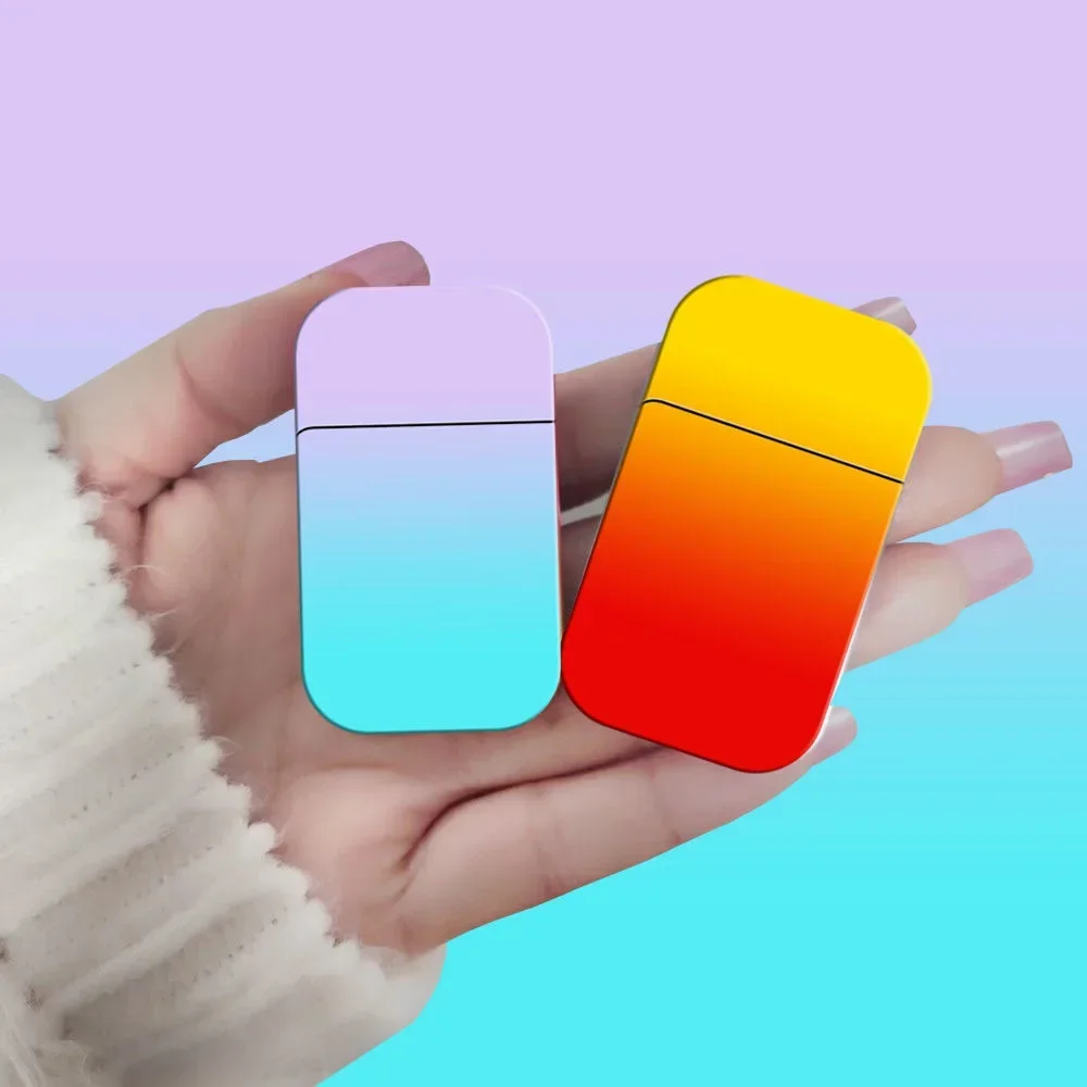 جديد يند برهان المعادن قوس قزح أخف الأحمر لهب التوربينات البيوتان نفخ ولاعة السجائر اكسسوارات هدايا عالية الجمال #4