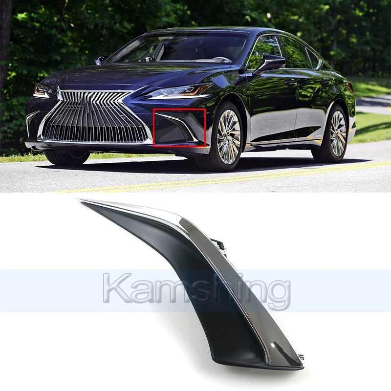 

Накладка на передний бампер Kamshing для Lexus ES200 ES260 ES300 2018-2024, рамка противотуманной фары, накладка на противотуманную фару