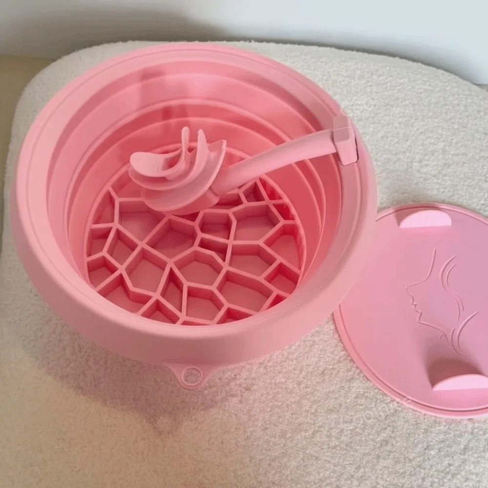 

Силиконовая складная чаша для ледяных процедур со встроенным лотком для льда, для подтяжки кожи лица, противовоспалительная, портативная