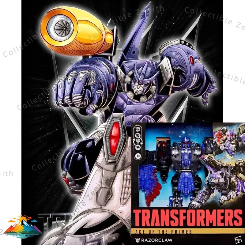 

【IN STOCK】Hasbro Transformable toys Age Of The Primes Leader Razorclaw Action Figure Robot Toy Collectibles Gifts Hobbies