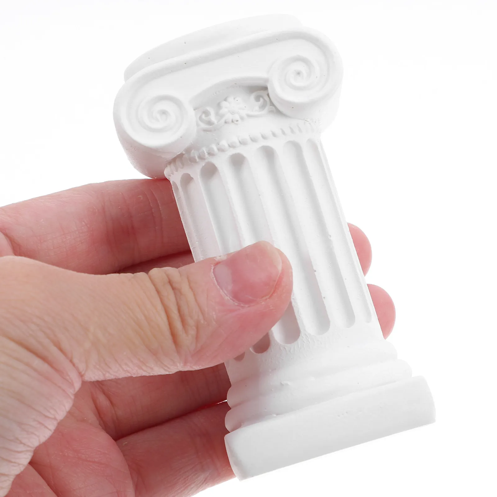 

Миниатюрная римская колонна из смолы в греческом стиле, декоративная скульптура, украшение для песочницы, креативный реквизит для фотосъемки, мини-римская колонна