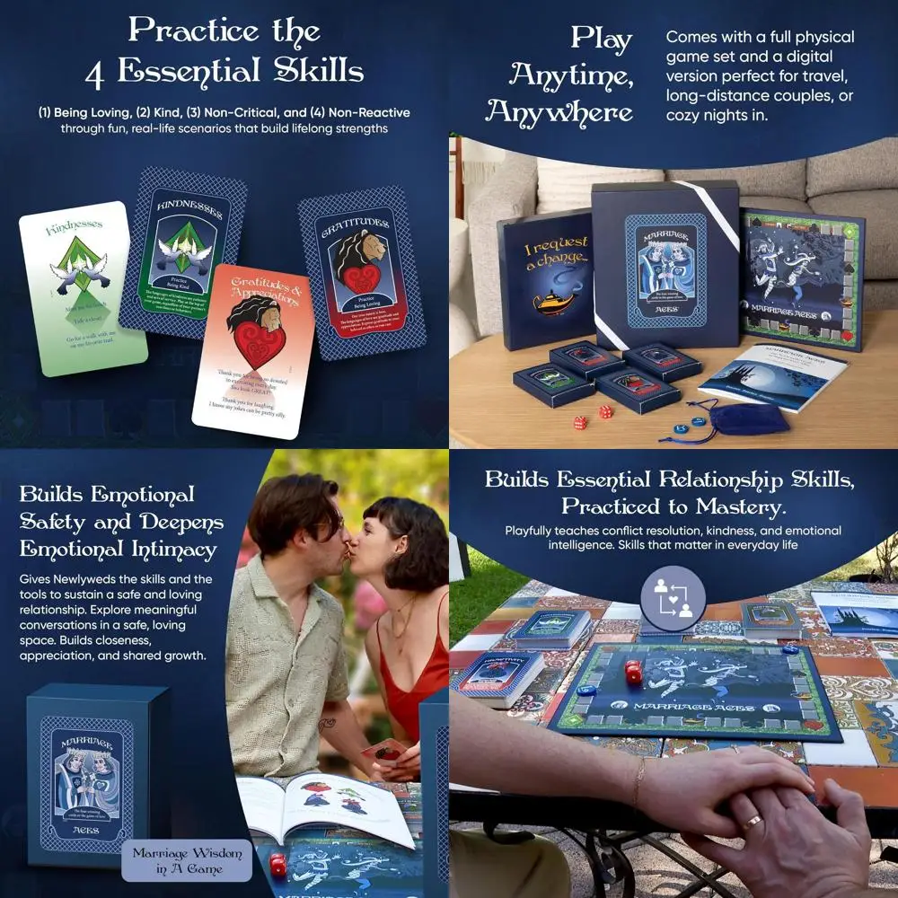 

Newlywed Connection Game: Intimacy & Conversation Cards for Deeper Bonding