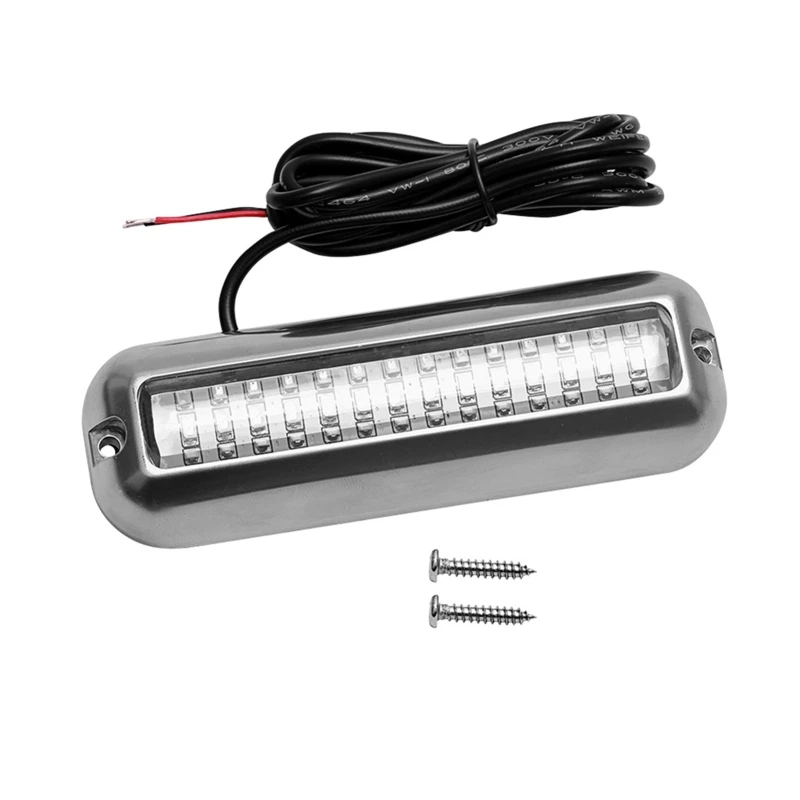 Boat Navigation Light 50/80W 27/42 LED Underwater Pontoon Marine Boat Transom Light IP68 Waterproof LED Ship Beam Light