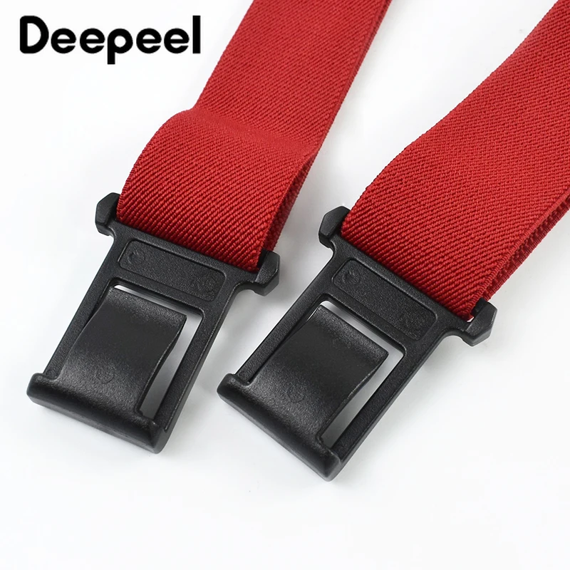 1Pc 3.5*120cm Men's Suspender Adult Elastic Strap Harness Man Braces 3 Clips Plastic Buckles Work Male Jockstrap Accessories