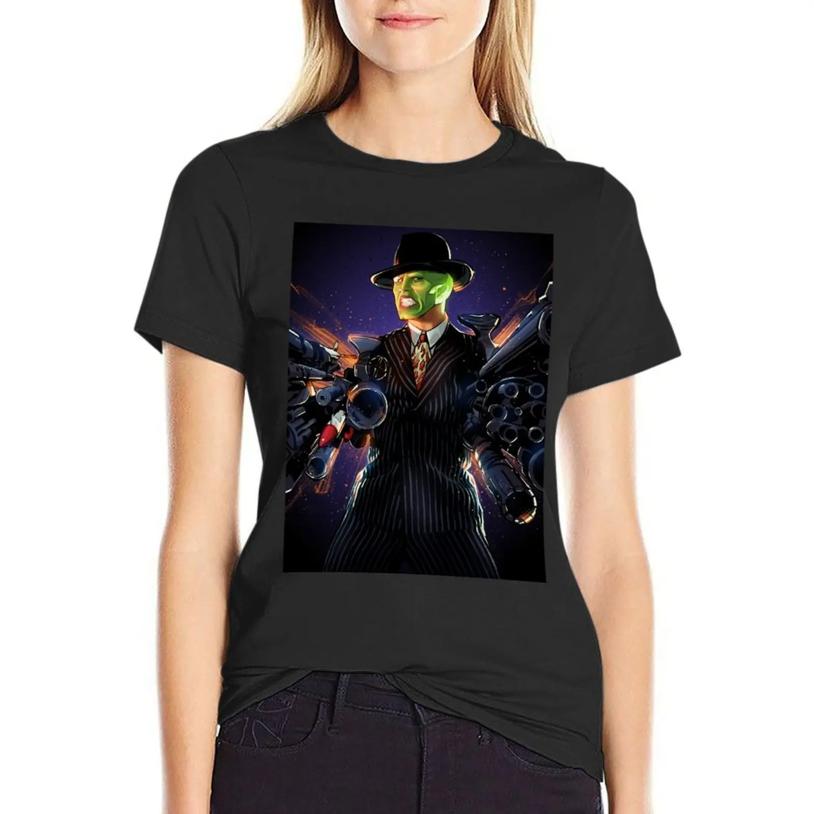 

The Mask T-Shirt graphics Female clothing tops cute tops cute t-shirts for Women