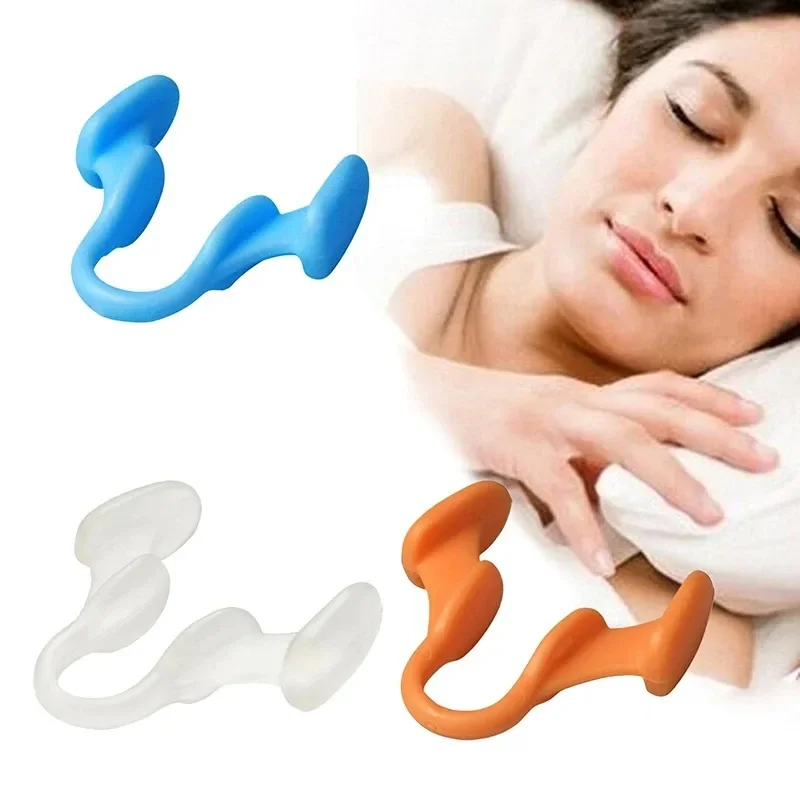 

Silicone Anti Snoring Nasal Dilator Improve Sleep Silicone Nose Clip Sleeping Aid Prevention Gadget Anti-Snoring Devices
