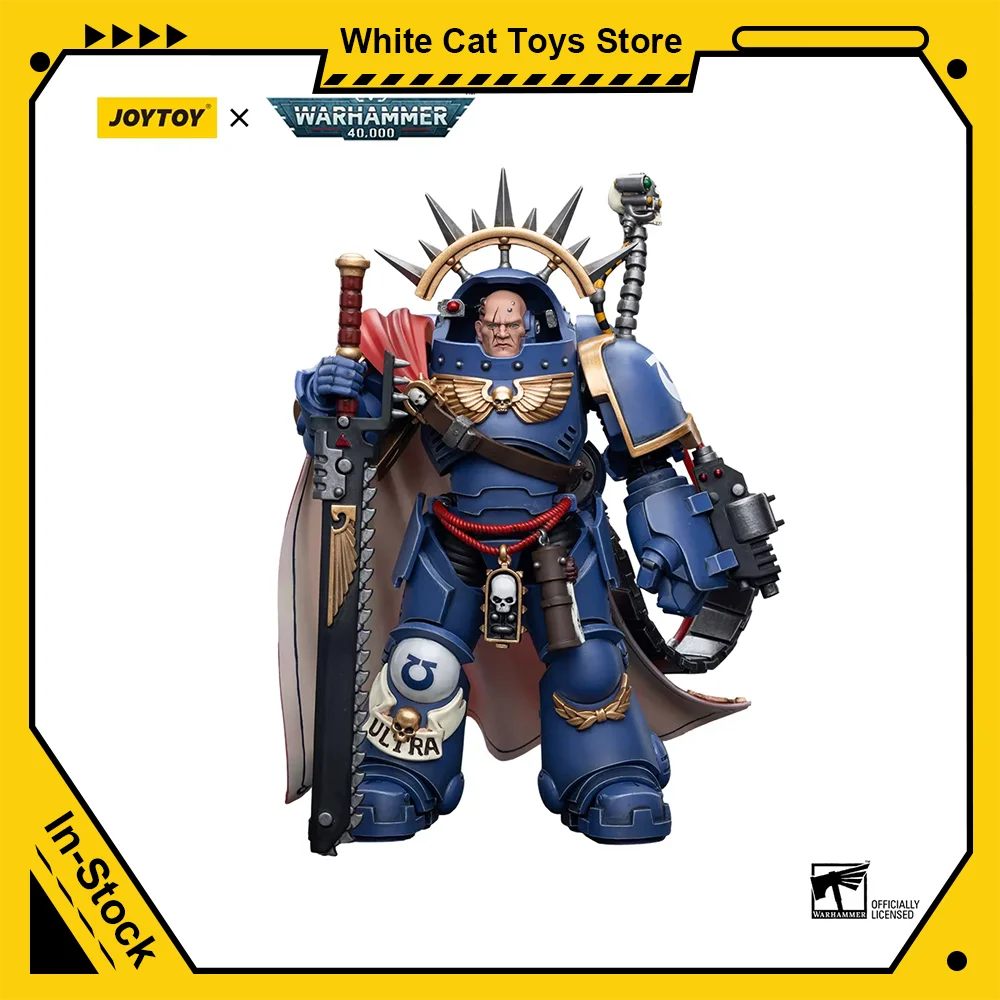 [IN-STOCK] JOYTOY Warhammer 40K 1/18 Action Figure Ultramarines Captain in Gravis Armour Anime Military Model Collection ToyGift