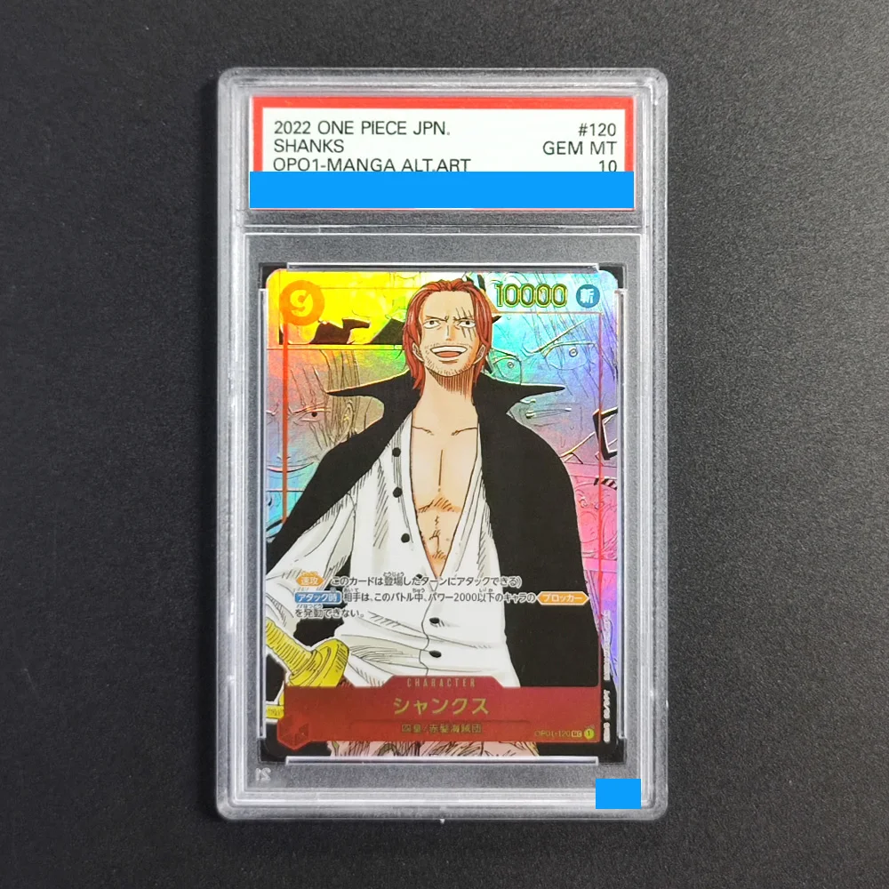 

Proxy DIY 2022 ONE PIECE JPN.SHANKS OPO1-MANGA ALLART 120 Rating Card 10 Mt 10 Card Labels Gift Collection cards Toys