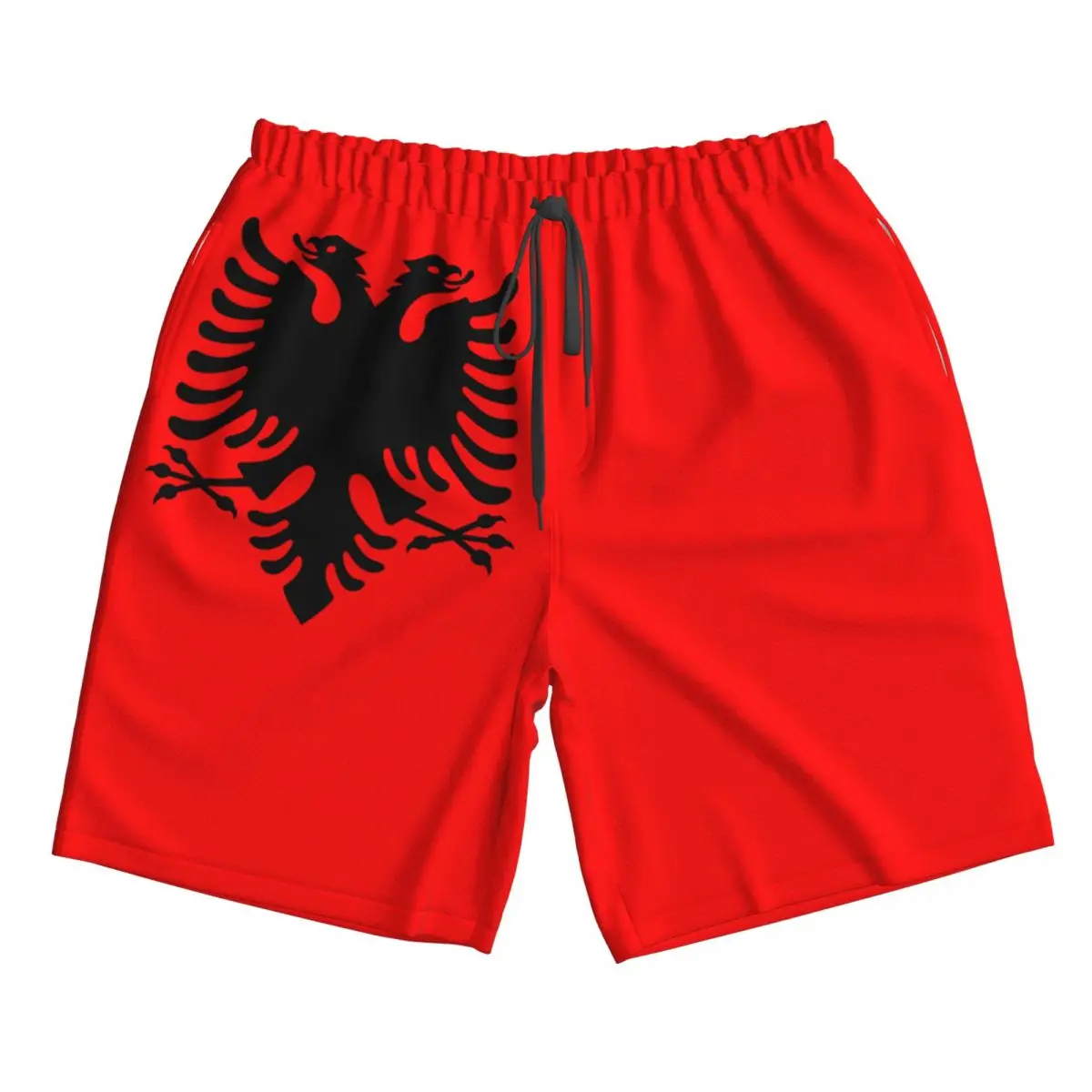 Men's Albania Flag Albanian Fans Beach Pants Shorts Surfing M-2XL Polyester Swimwear Running