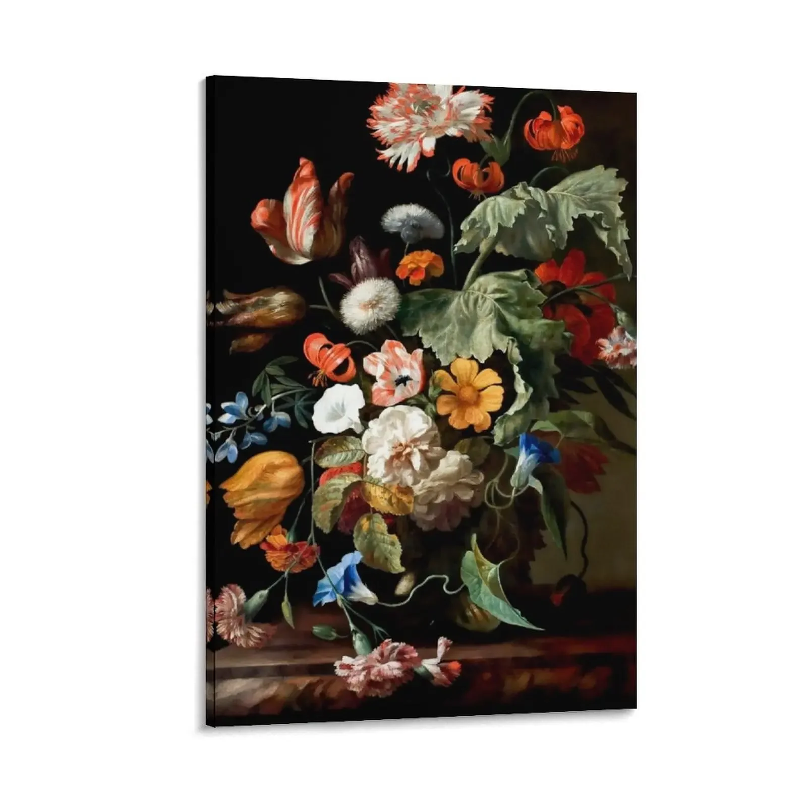 

Rachel Ruysch Still-Life with Flowers Canvas Painting Decoration for bedroom house decoration Decoration home