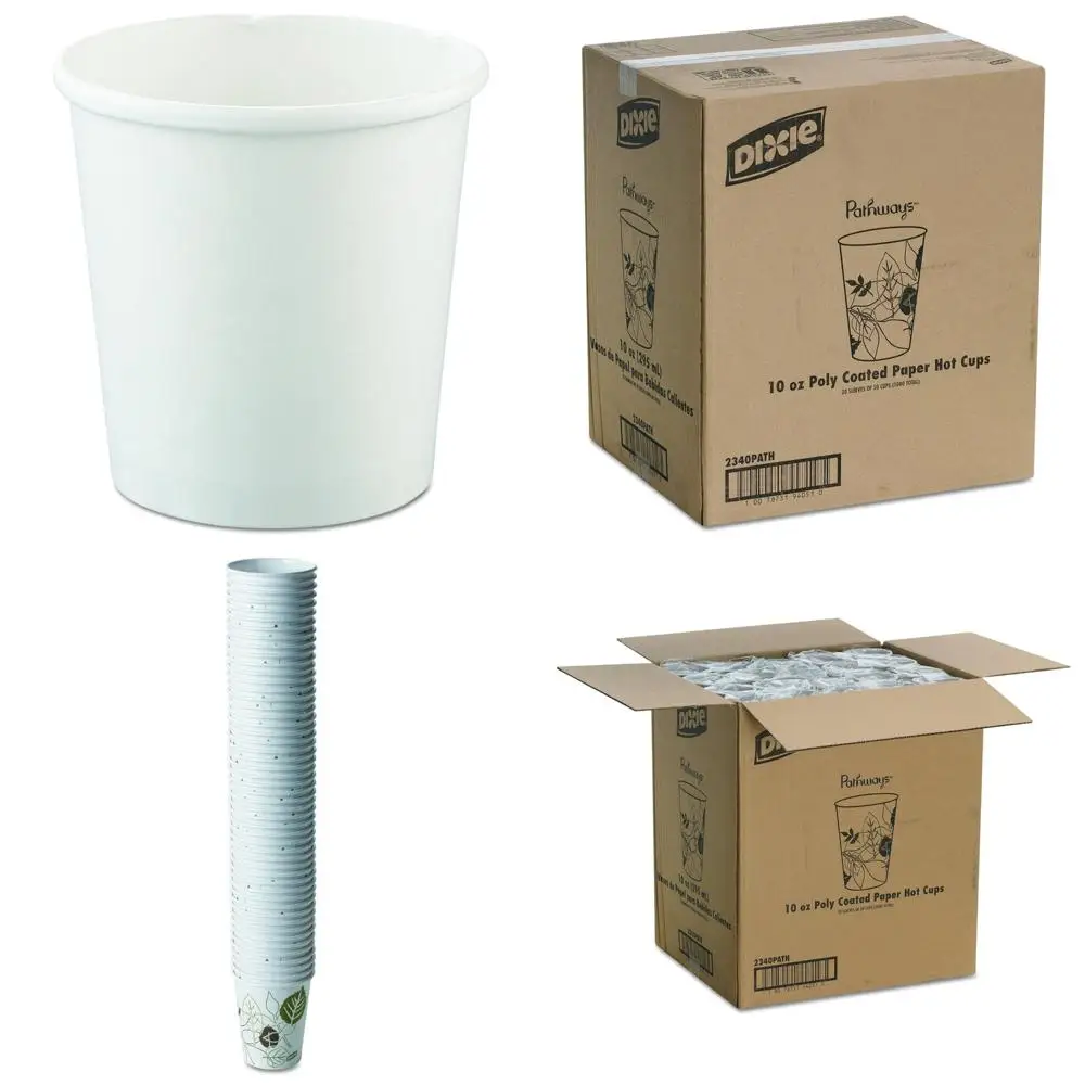 

16-унций белый одноразовый гибкий бумажный контейнер для пищевых продуктов, упаковка из 500 шт.