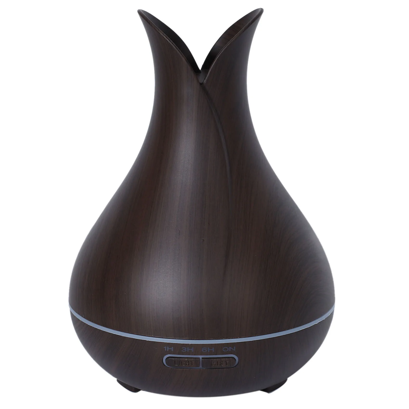 

Smart Wifi Air Humidifier Essential Oil Aromatherapy Diffuser with Alexa Google App Voice Control 400Ml Dark Wood Grain Eu Plug