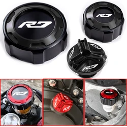 For YAMAHA YZF R7 YZFR7 YZF-R7 2021- 2024 Accessories Motorcycle Front and Rear Brake Fuel Tank Cap and Filler Cap Protection